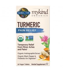 Mykind Organics Turmeric Pain Relief - proti bolesti - 30 tablet